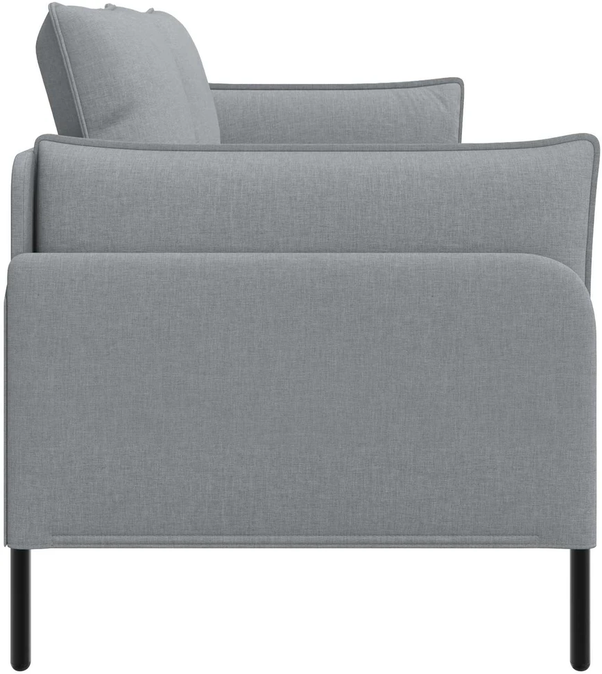 3-Vietis Sofa Šviesiai pilka 222 x 81 x 89 cm Audinys