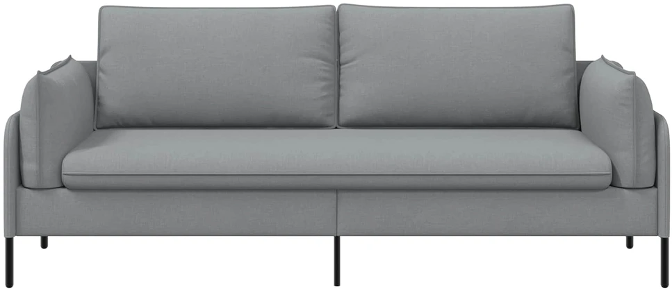 3-Vietis Sofa Šviesiai pilka 222 x 81 x 89 cm Audinys
