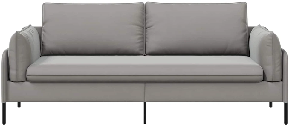 3-Vietis Sofa Šviesiai pilka 222 x 81 x 89 cm Aksomas