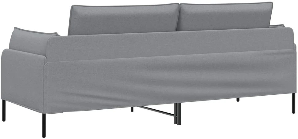 3-Vietis Sofa Šviesiai pilka 222 x 81 x 89 cm Audinys