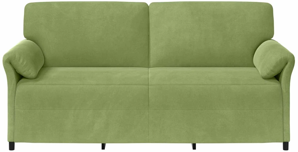 3-Vietis Sofa Šviesiai žalia 198 x 83 x 95 cm Aksomas