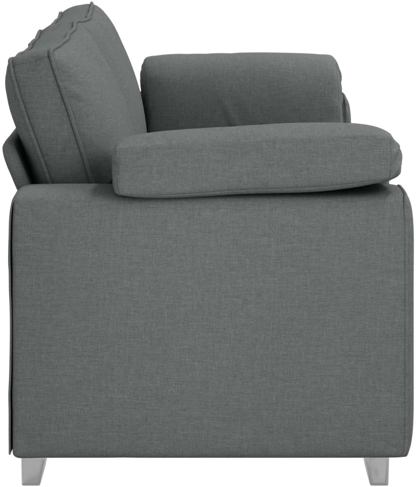 3-Vietis Sofa Tamsiai pilka 220 cm audinys