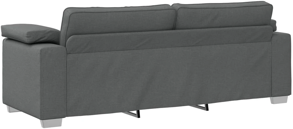 3-Vietis Sofa Tamsiai pilka 220 cm audinys