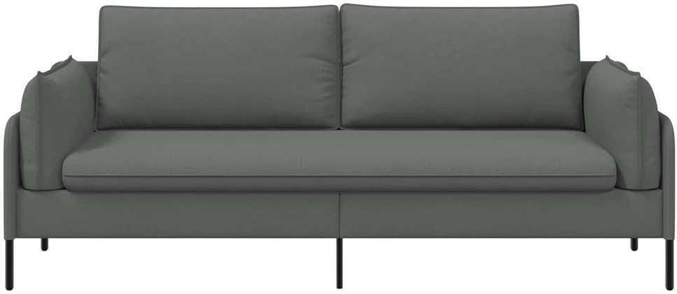 3-Vietis Sofa Tamsiai pilka 222 x 81 x 89 cm Audinys