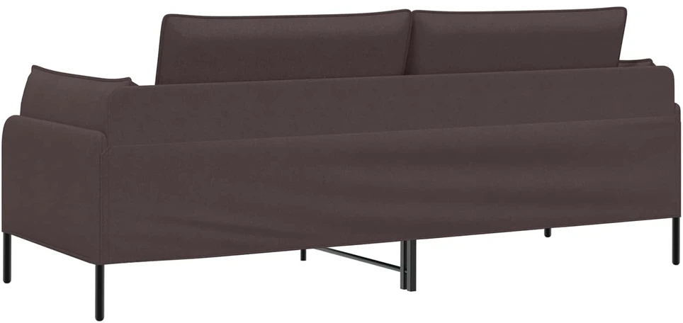 3-Vietis Sofa Tamsiai rudas 222 x 81 x 89 cm Audinys