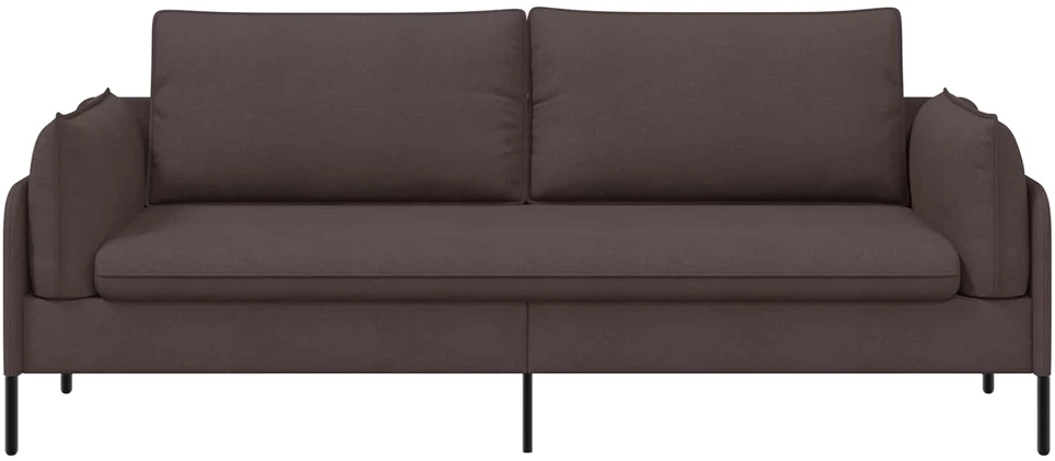 3-Vietis Sofa Tamsiai rudas 222 x 81 x 89 cm Audinys