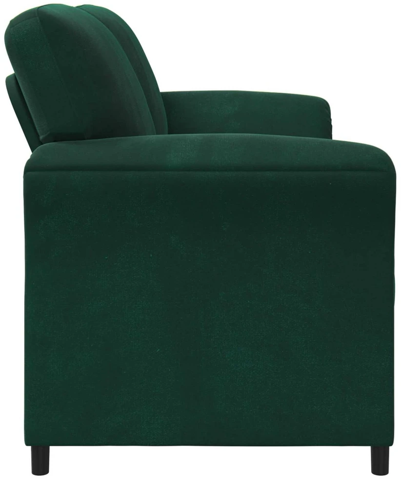 3-Vietis Sofa Tamsiai žalia 198 x 83 x 95 cm Aksomas