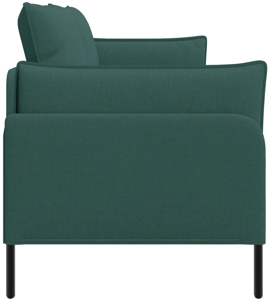 3-Vietis Sofa Tamsiai žalia 222 x 81 x 89 cm Audinys