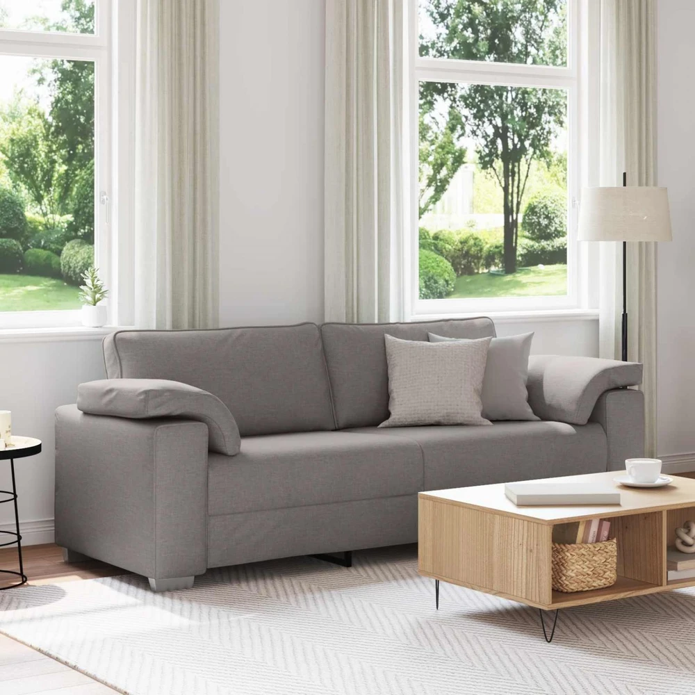 3-Vietis Sofa Taupe 220 cm audinys