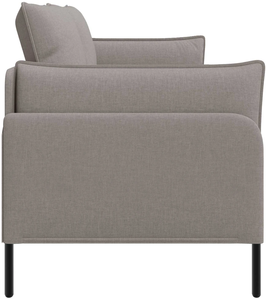 3-Vietis Sofa Taupe 222 x 81 x 89 cm Audinys