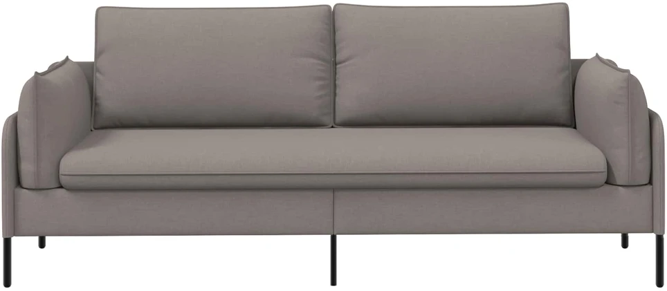 3-Vietis Sofa Taupe 222 x 81 x 89 cm Audinys