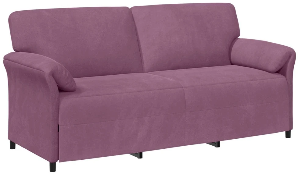 3-Vietis Sofa Violetinė 198 x 83 x 95 cm Aksomas