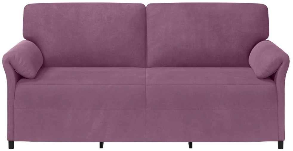 3-Vietis Sofa Violetinė 198 x 83 x 95 cm Aksomas
