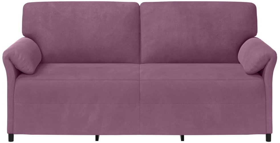 3-Vietis Sofa Violetinė 198 x 83 x 95 cm Aksomas