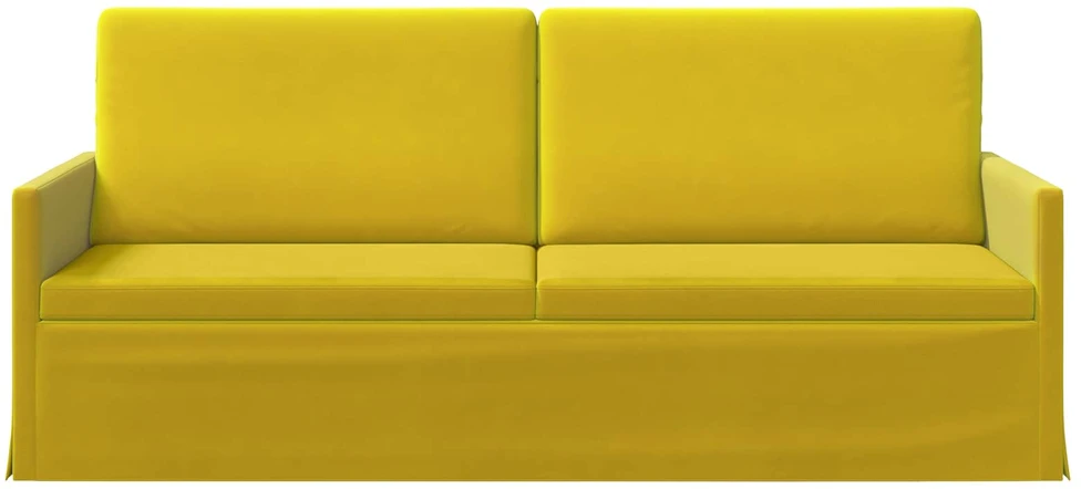 3 vietų sofa Geltona 190 x 81 x 82 cm Aksomas