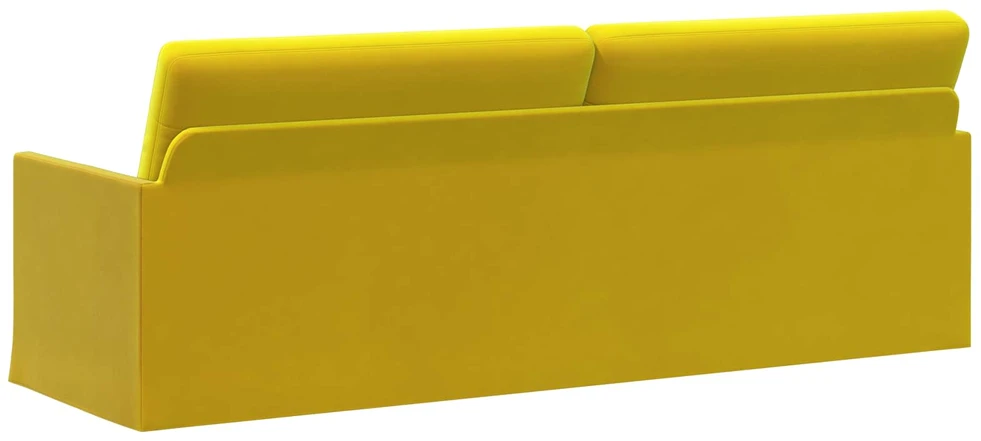 3 vietų sofa Geltona 220 x 81 x 82 cm Aksomas