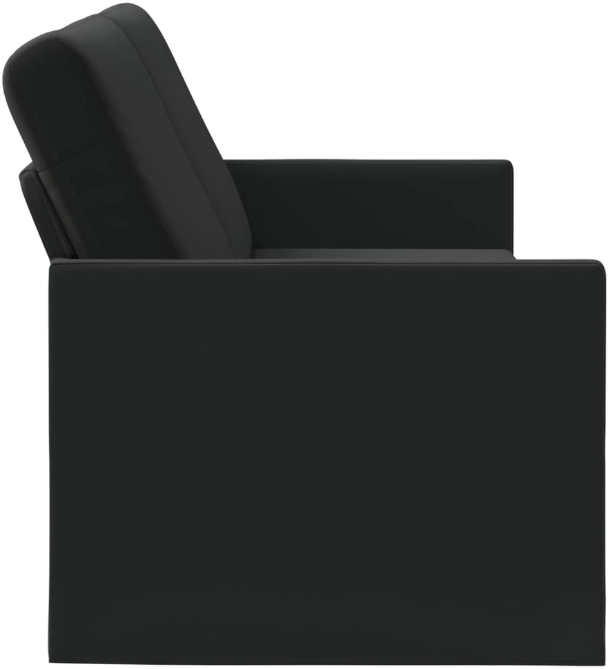 3 vietų sofa Juoda 190 x 81 x 82 cm Aksomas