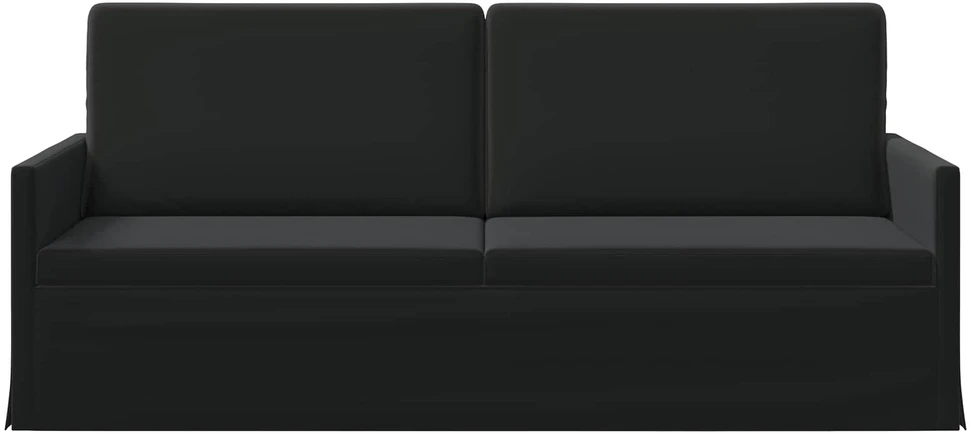 3 vietų sofa Juoda 190 x 81 x 82 cm Aksomas