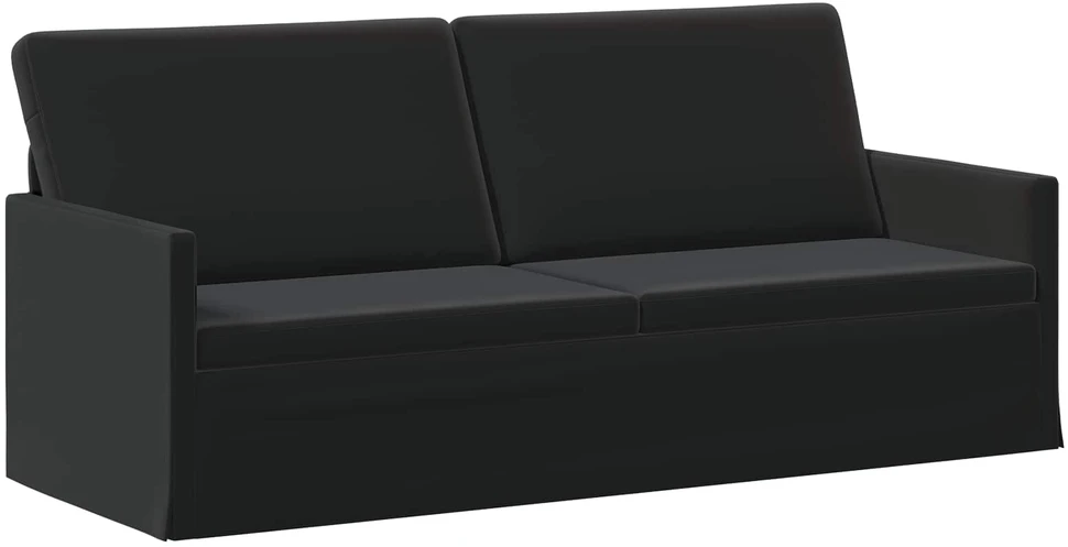 3 vietų sofa Juoda 190 x 81 x 82 cm Aksomas