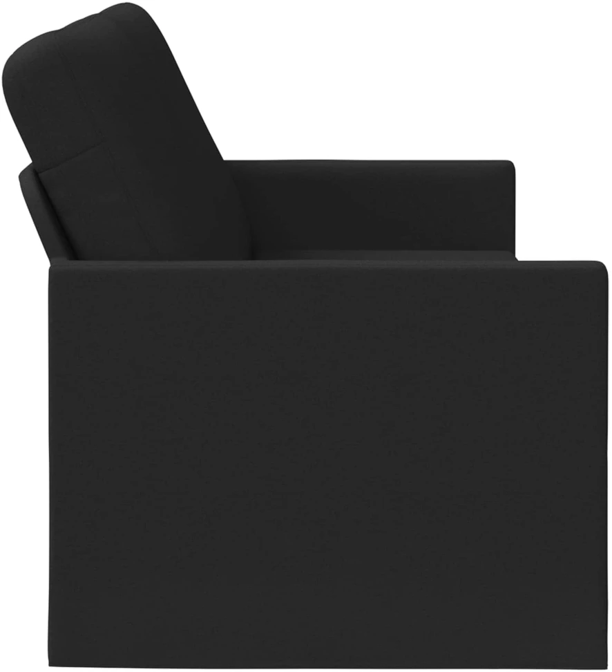 3 vietų sofa Juoda 190 x 81 x 82 cm Audinys
