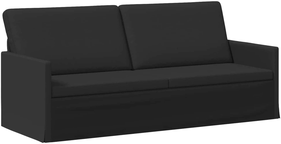 3 vietų sofa Juoda 190 x 81 x 82 cm Audinys