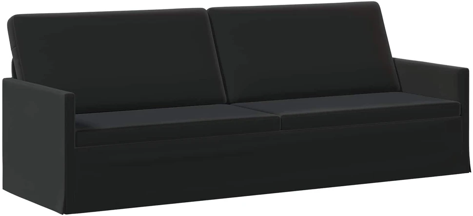 3 vietų sofa Juoda 220 x 81 x 82 cm Aksomas