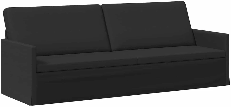 3 vietų sofa Juoda 220 x 81 x 82 cm Audinys