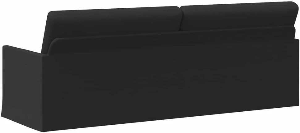 3 vietų sofa Juoda 220 x 81 x 82 cm Audinys