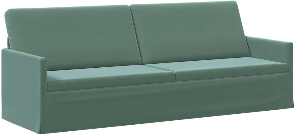 3 vietų sofa Jūrinė žalia 220 x 81 x 82 cm Aksomas