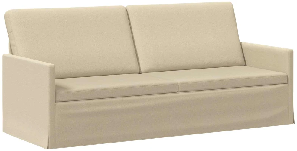 3 vietų sofa Kreminė 190 x 81 x 82 cm Audinys