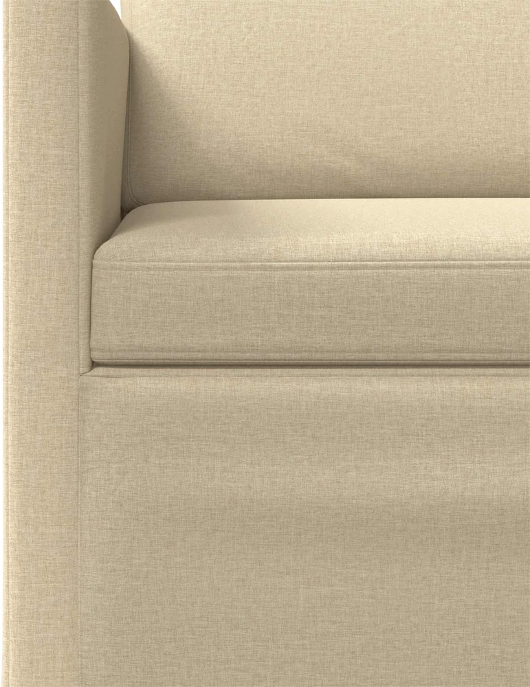 3 vietų sofa Kreminė 220 x 81 x 82 cm Audinys