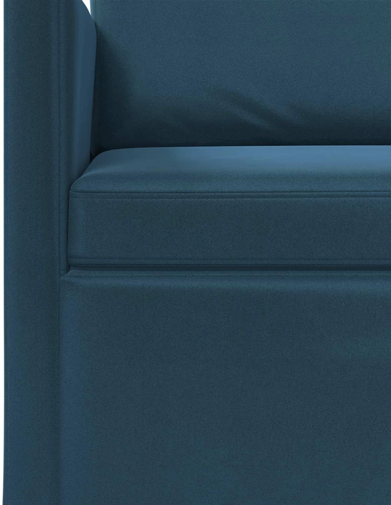 3 vietų sofa Mėlyna 220 x 81 x 82 cm Aksomas