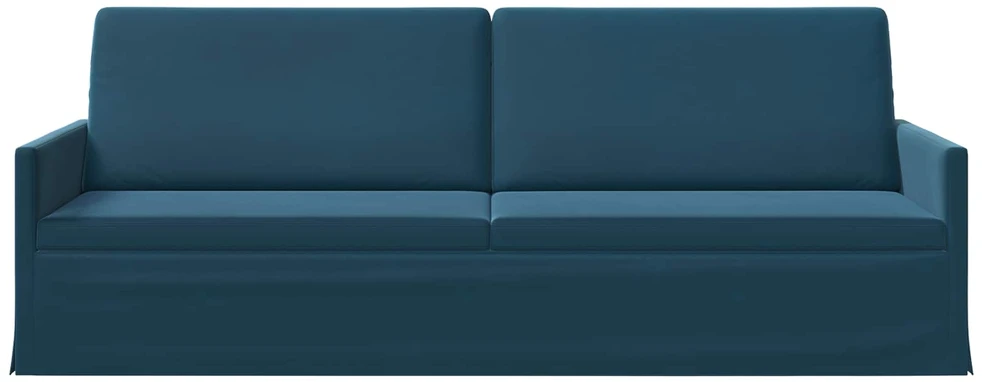 3 vietų sofa Mėlyna 220 x 81 x 82 cm Aksomas