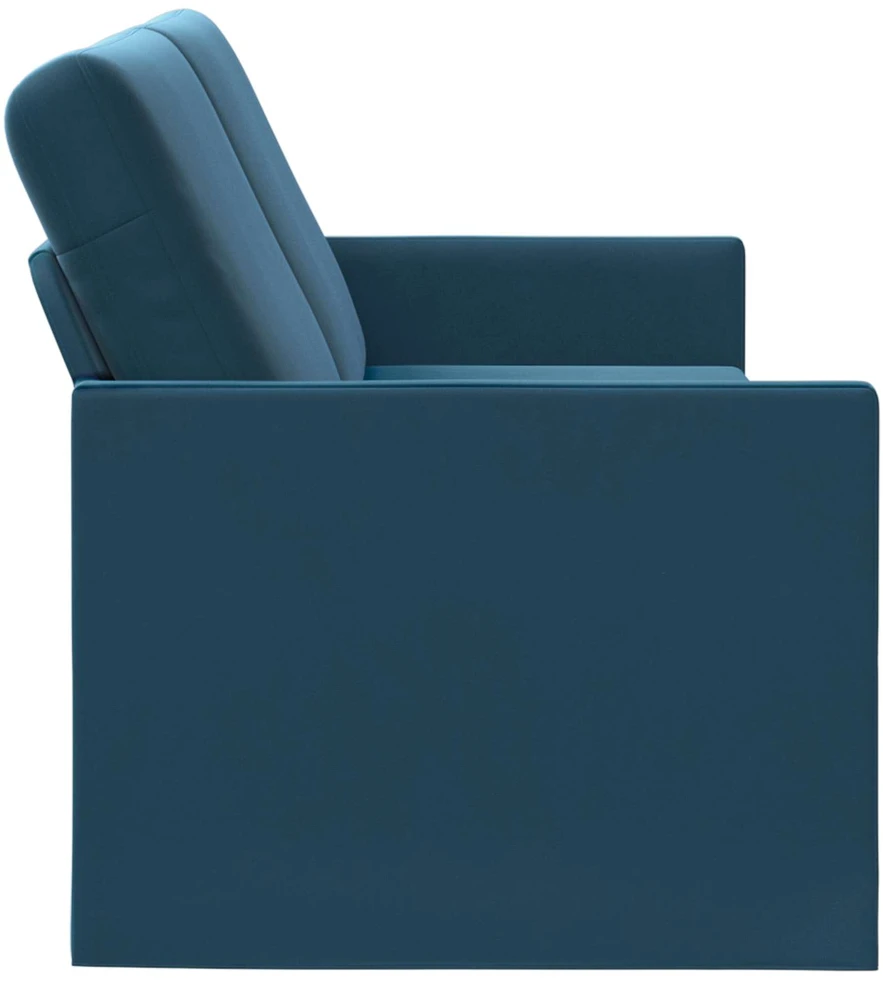 3 vietų sofa Mėlyna 220 x 81 x 82 cm Aksomas