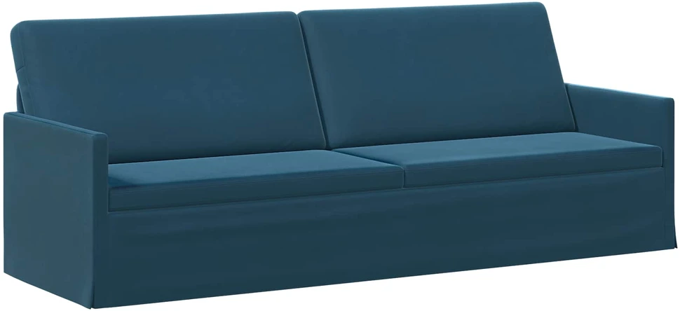 3 vietų sofa Mėlyna 220 x 81 x 82 cm Aksomas