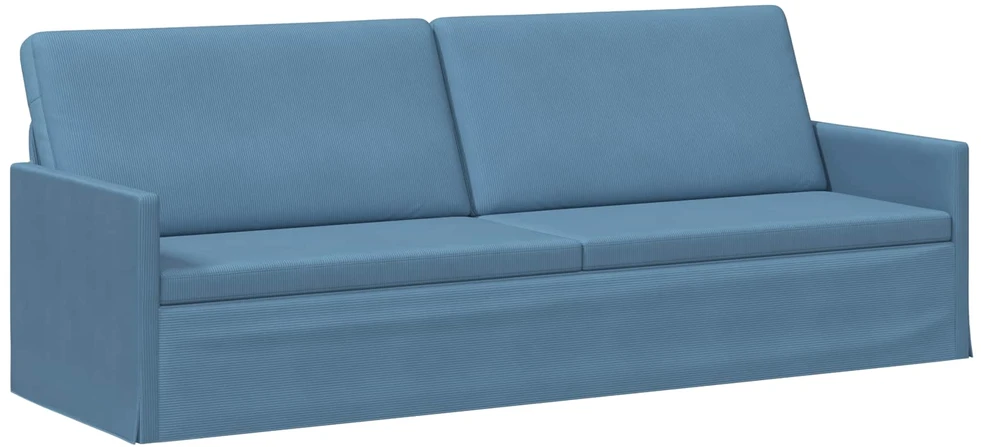 3 vietų sofa Mėlyna 220 x 81 x 82 cm Kordūrinis audinys