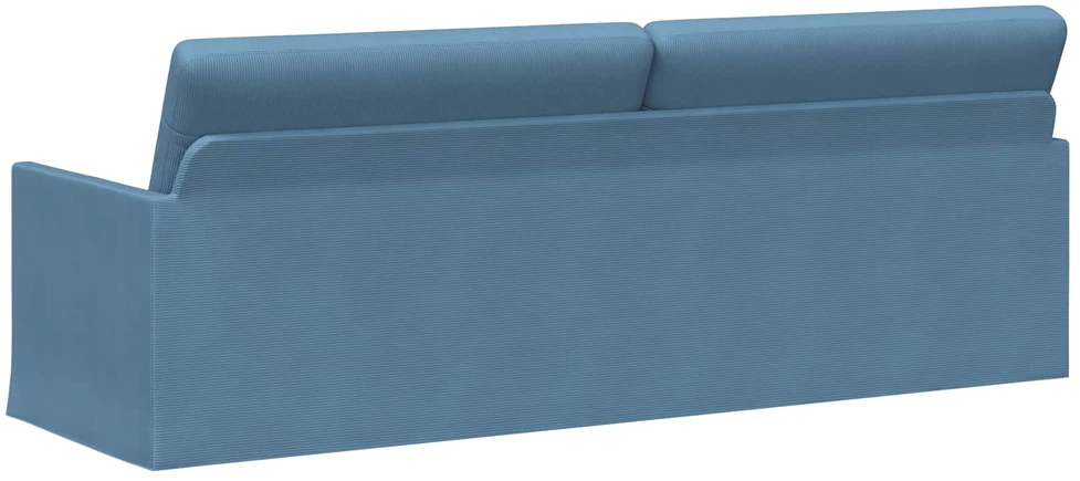 3 vietų sofa Mėlyna 220 x 81 x 82 cm Kordūrinis audinys