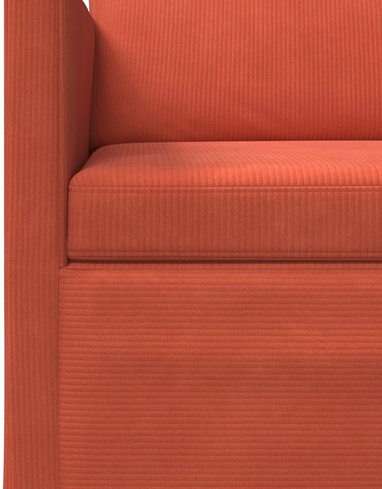 3 vietų sofa Raudona oranžinė 220 x 81 x 82 cm