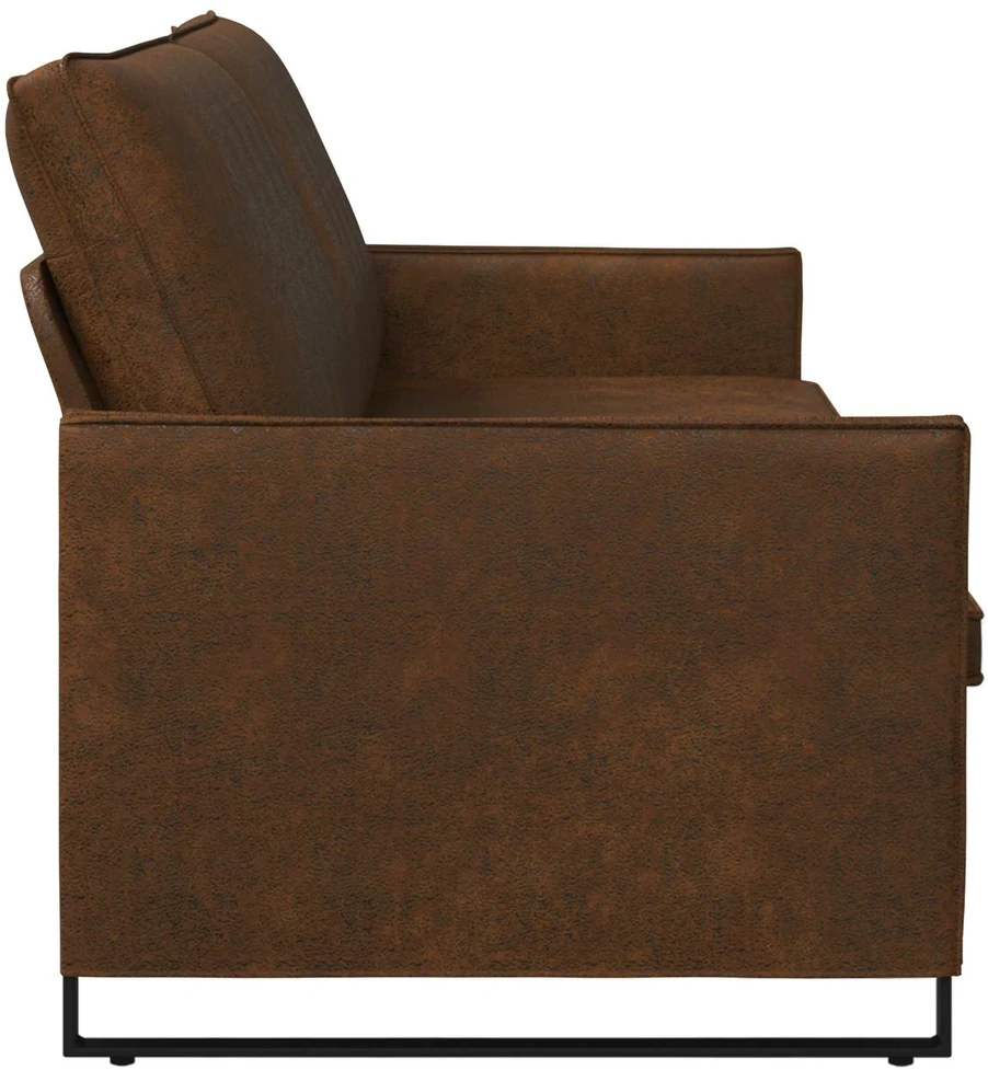 3 vietų sofa Ruda 220 x 81 x 82 cm Dirbtinė zomša