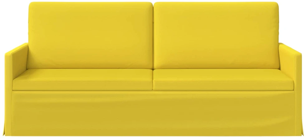 3 vietų sofa Šviesi geltona 190 x 81 x 82 cm Audinys