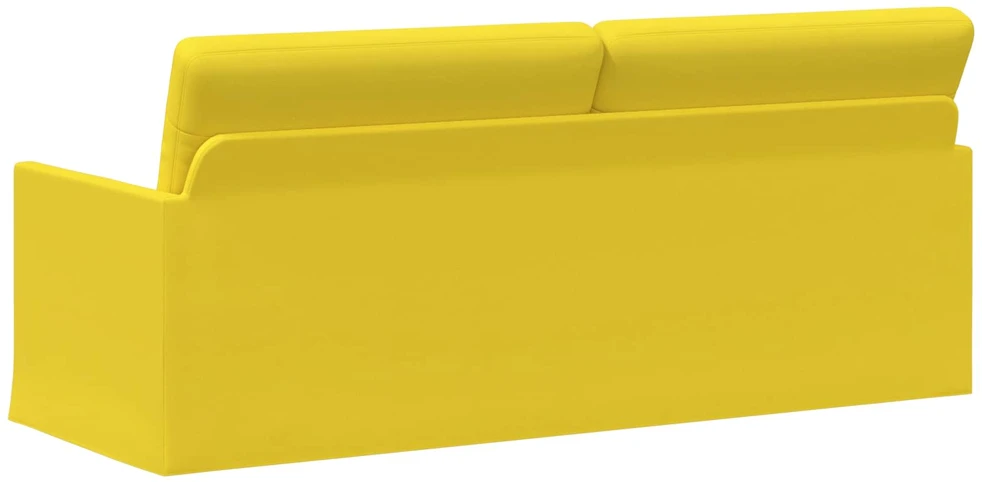 3 vietų sofa Šviesi geltona 190 x 81 x 82 cm Audinys