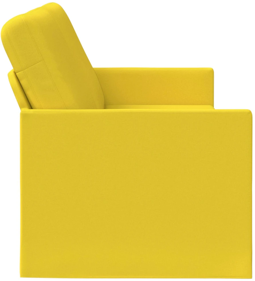 3 vietų sofa Šviesi geltona 190 x 81 x 82 cm Audinys