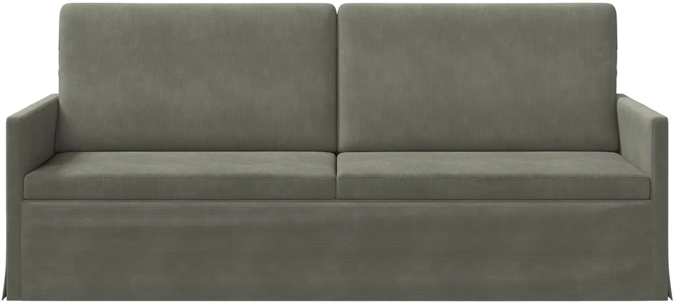 3 vietų sofa Šviesiai pilka 190 x 81 x 82 cm Kordūrinis audinys