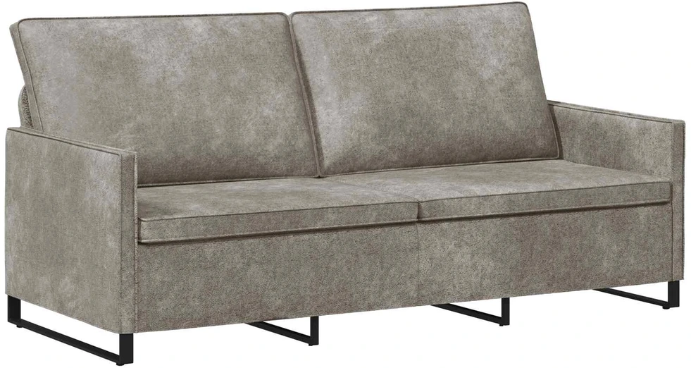 3 vietų sofa Šviesiai pilka 190 x 81 x 82 cm Dirbtinė zomša