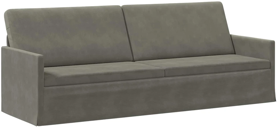3 vietų sofa Šviesiai pilka 220 x 81 x 82 cm Kordūrinis audinys