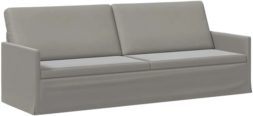 3 vietų sofa Šviesiai pilka 220 x 81 x 82 cm Aksomas