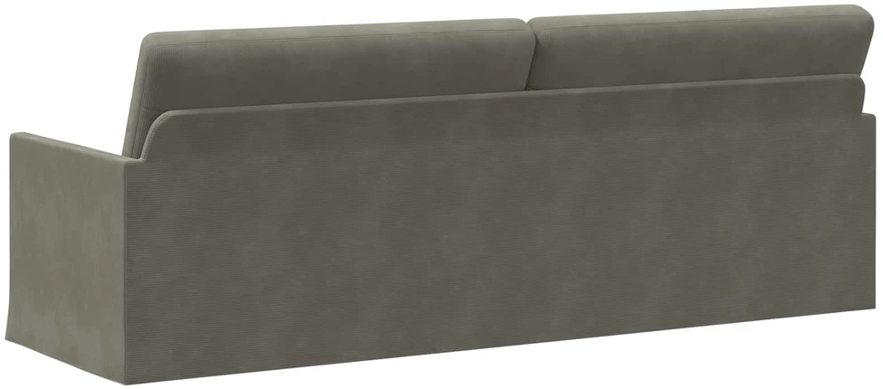 3 vietų sofa Šviesiai pilka 220 x 81 x 82 cm Kordūrinis audinys