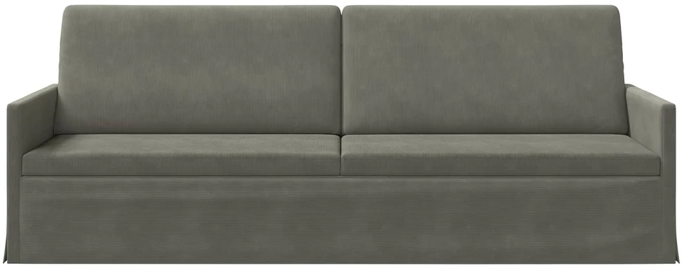 3 vietų sofa Šviesiai pilka 220 x 81 x 82 cm Kordūrinis audinys
