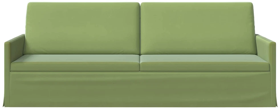 3 vietų sofa Šviesiai žalia 220 x 81 x 82 cm Aksomas