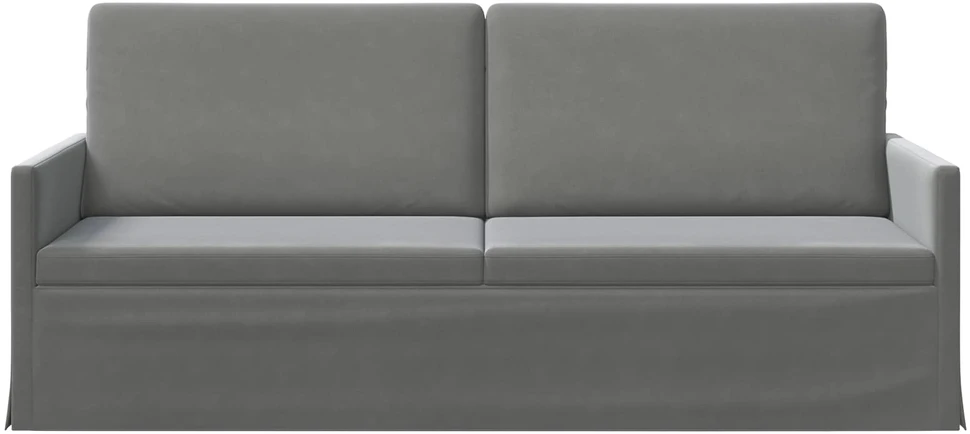 3 vietų sofa Tamsiai pilka 190 x 81 x 82 cm Aksomas